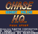 Chase H.Q. - Secret Police (Europe) Title Screen